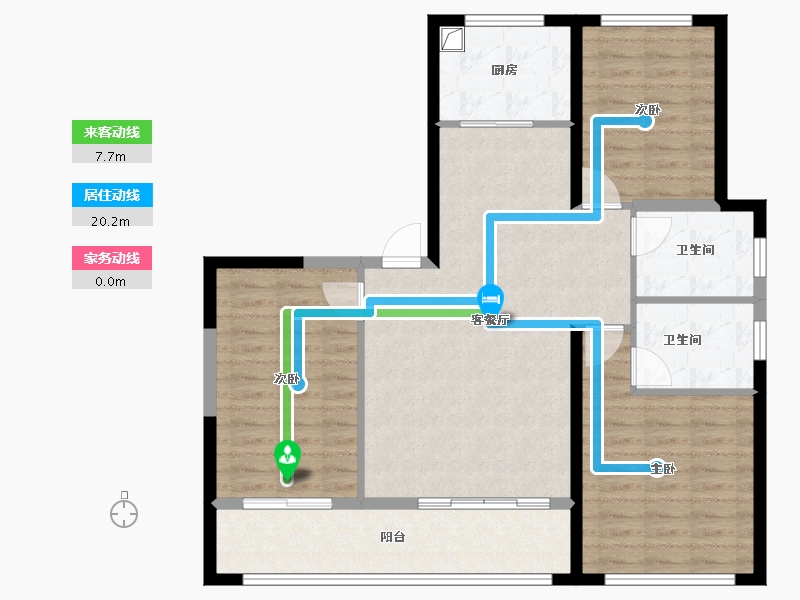 陕西省-宝鸡市-高新序-97.27-户型库-动静线