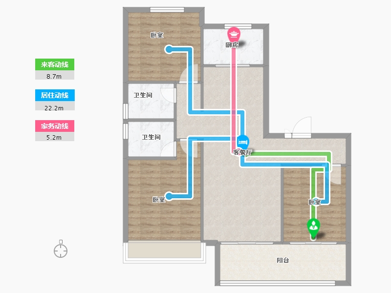 山东省-泰安市-肥城上城郦景-95.00-户型库-动静线