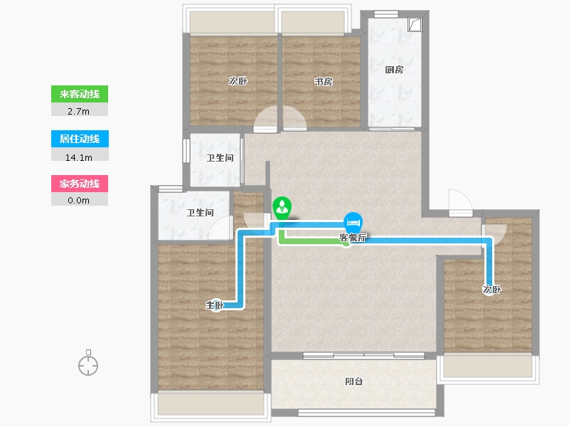 江苏省-苏州市-保利·天汇星湖-117.60-户型库-动静线