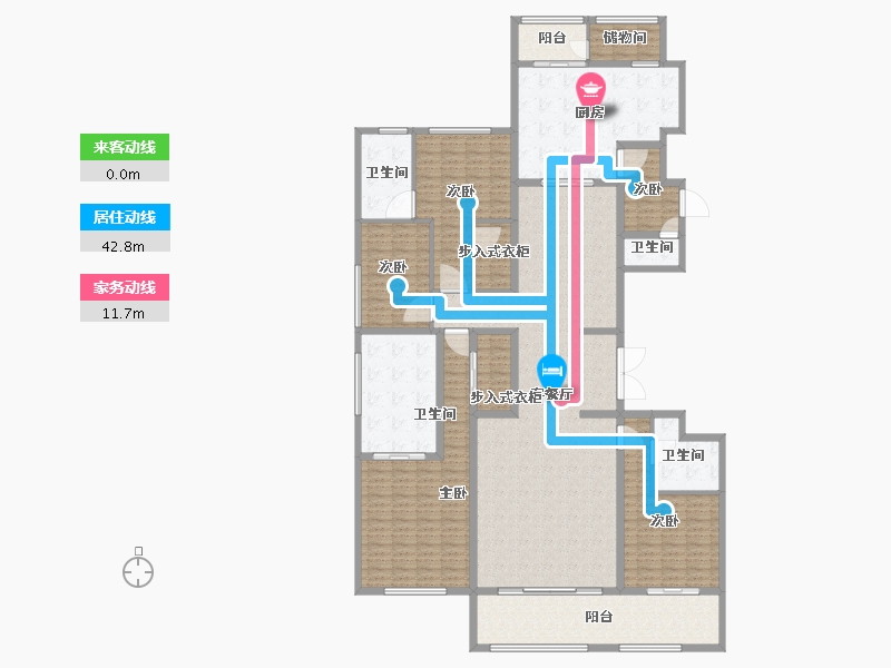 上海-上海市-融创外滩壹号院-234.00-户型库-动静线