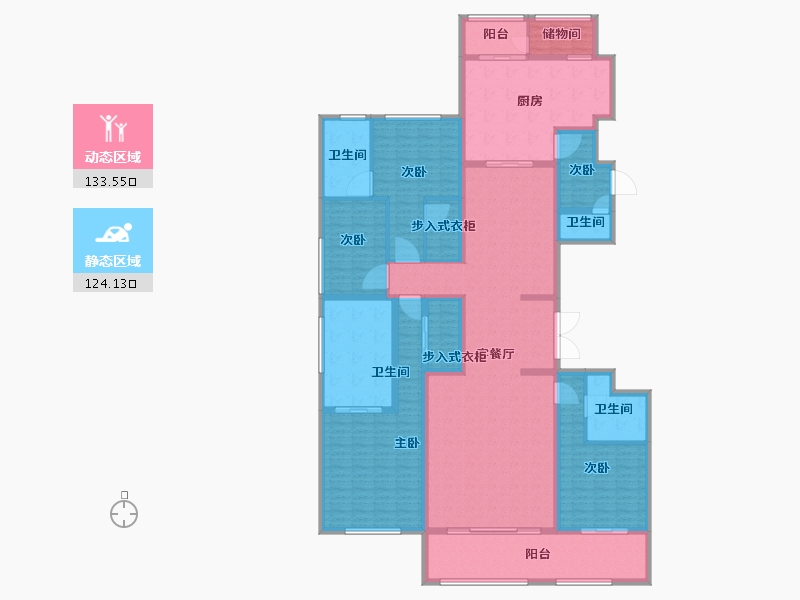 上海-上海市-融创外滩壹号院-234.00-户型库-动静分区