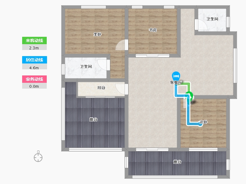 江西省-吉安市-王府中环广场-45.00-户型库-动静线