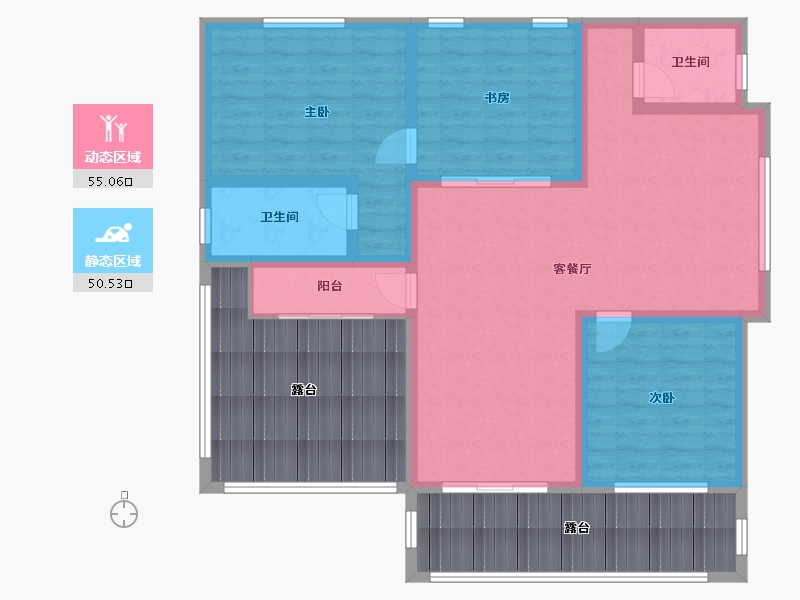 江西省-吉安市-王府中环广场-45.00-户型库-动静分区