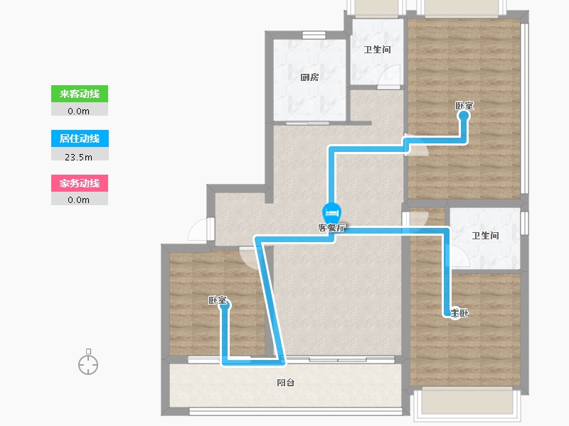 江苏省-南京市-建发缦云-98.40-户型库-动静线