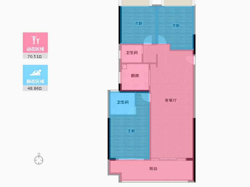 河南省-南阳市-永威广宇·同乐新城-108.00-户型库-动静分区