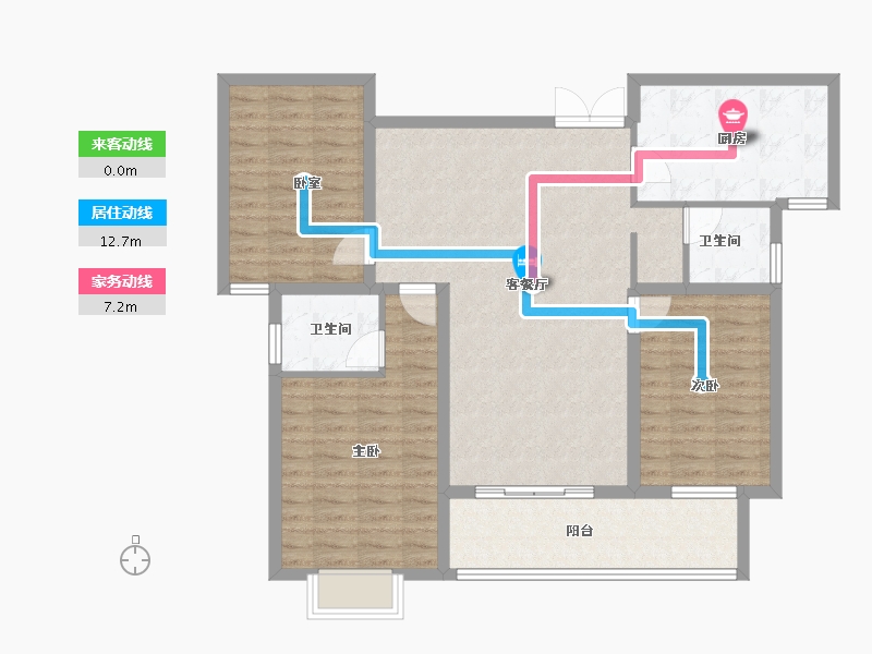 河南省-信阳市-新时代广场-103.20-户型库-动静线