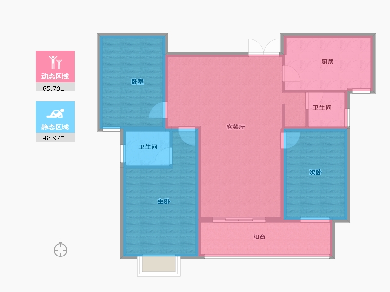 河南省-信阳市-新时代广场-103.20-户型库-动静分区