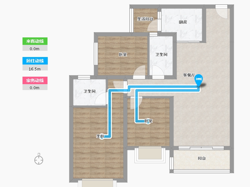 四川省-眉山市-川发芙蓉天府-86.47-户型库-动静线