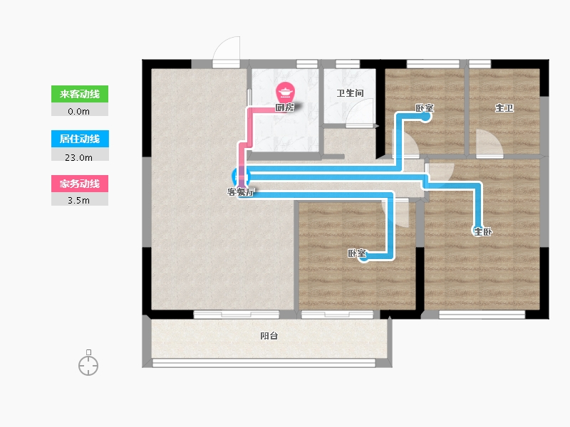 浙江省-宁波市-璟云府-81.53-户型库-动静线