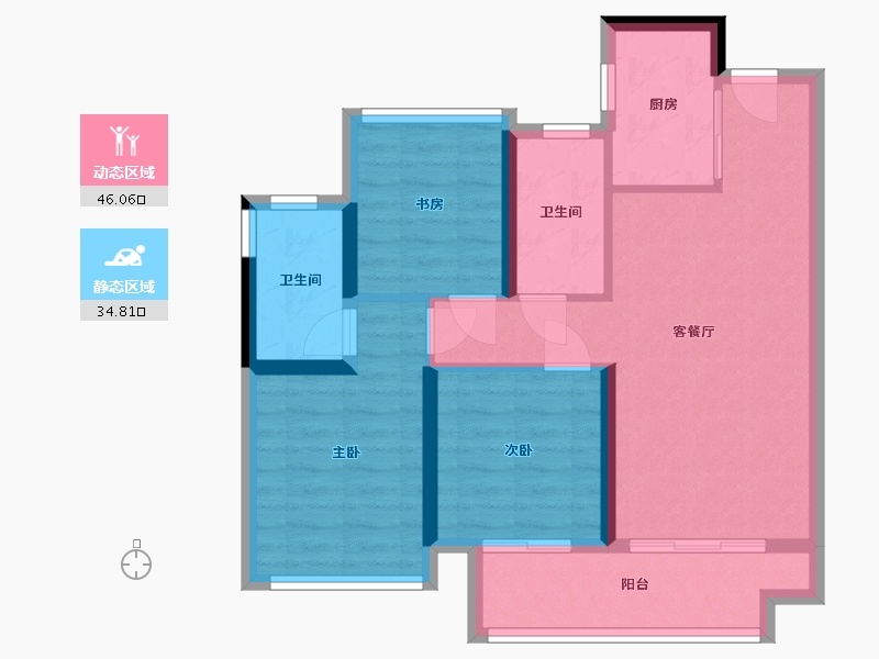 广西壮族自治区-南宁市-轨道云启-71.71-户型库-动静分区