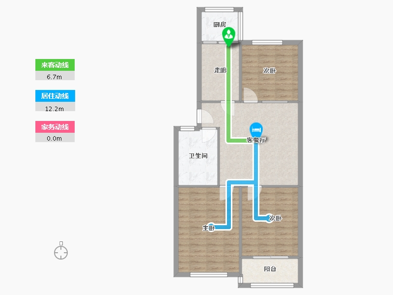 河南省-郑州市-金河小区-84.00-户型库-动静线