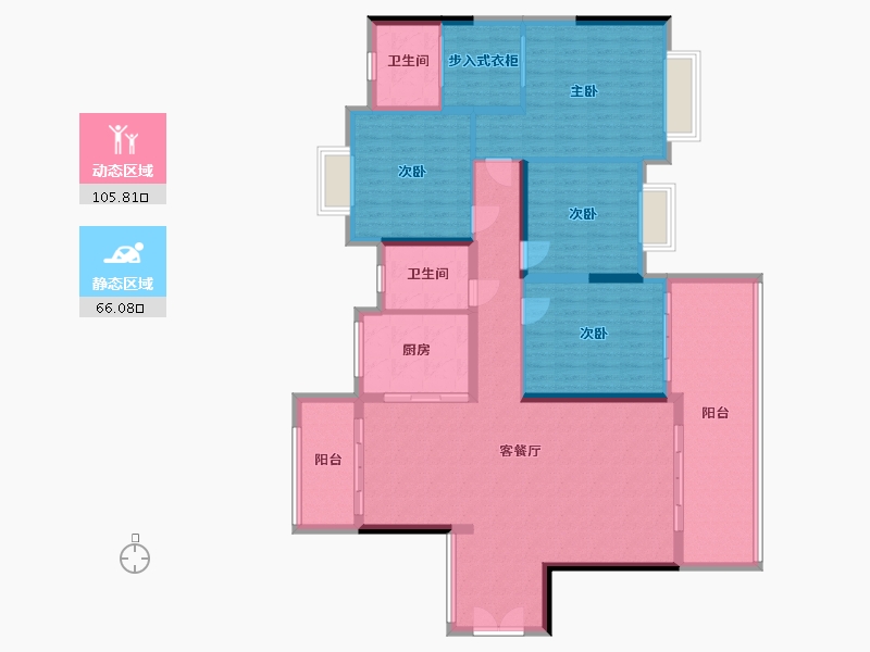 湖南省-邵阳市-乾道大院-121.89-户型库-动静分区