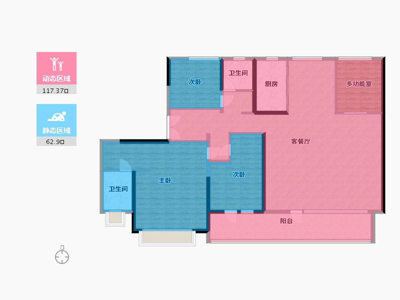 山东省-聊城市-财信·雲境-164.00-户型库-动静分区