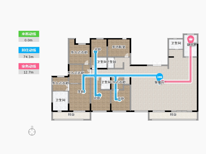 河北省-廊坊市-上善颐园含芳苑2期-353.94-户型库-动静线