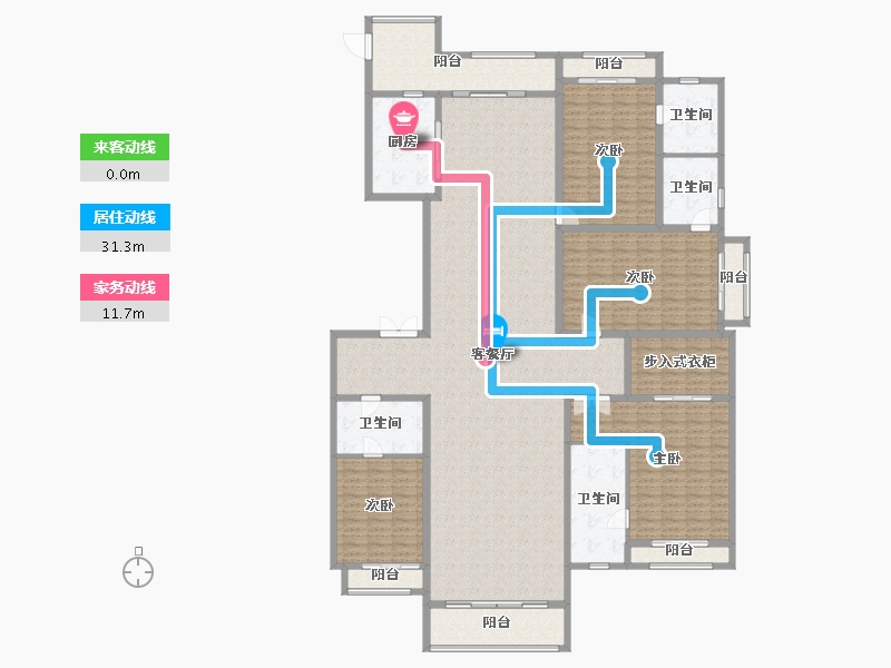 广东省-广州市-星河湾·半岛五號-289.94-户型库-动静线