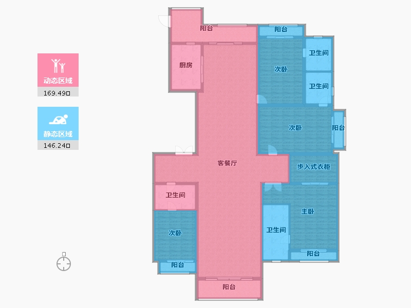 广东省-广州市-星河湾·半岛五號-289.94-户型库-动静分区