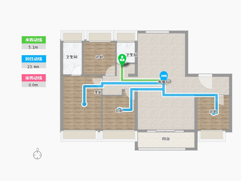 上海-上海市-保利建发印象青城-117.01-户型库-动静线