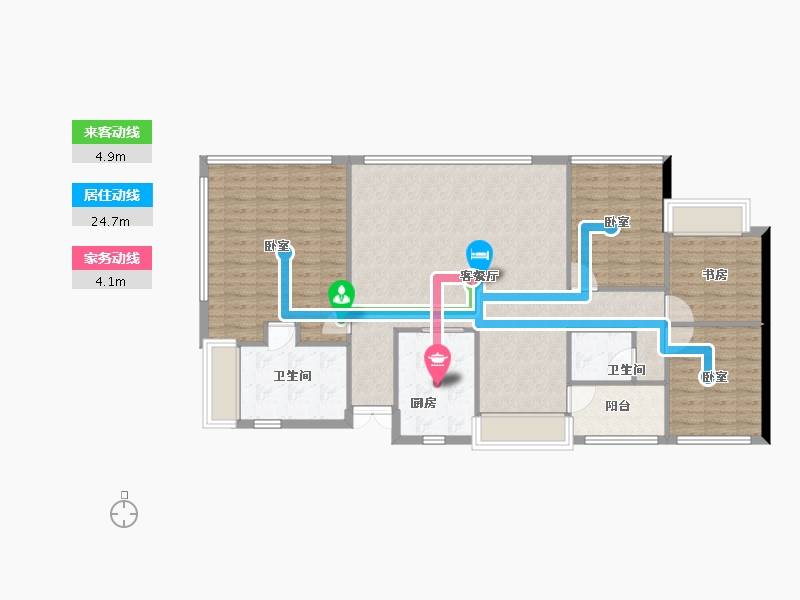 广东省-珠海市-横琴华发金融城·横琴玺-113.95-户型库-动静线