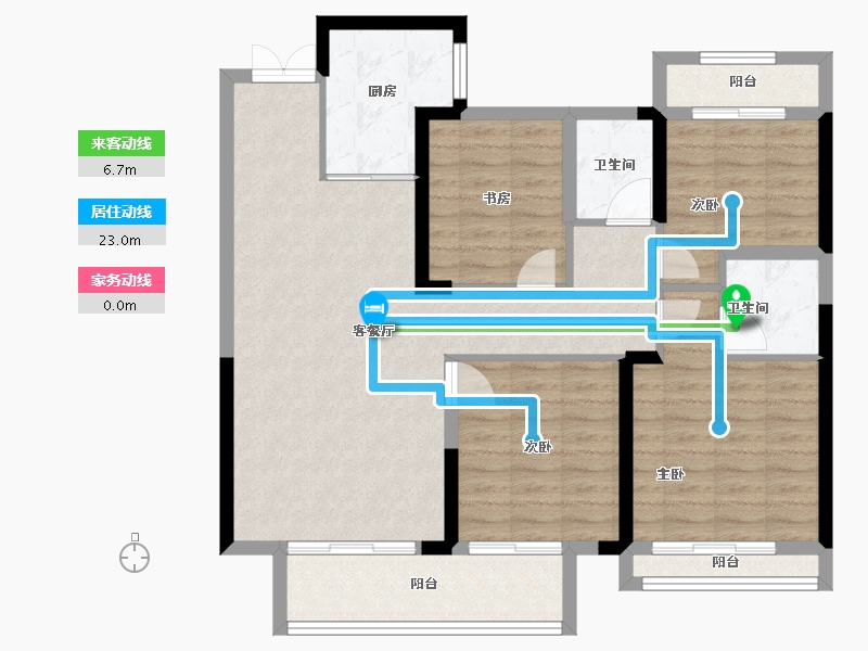 浙江省-温州市-水头·江南壹号院-100.01-户型库-动静线