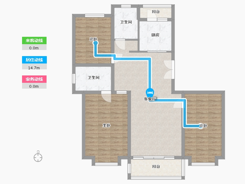 甘肃省-定西市-宏安尚品-102.98-户型库-动静线