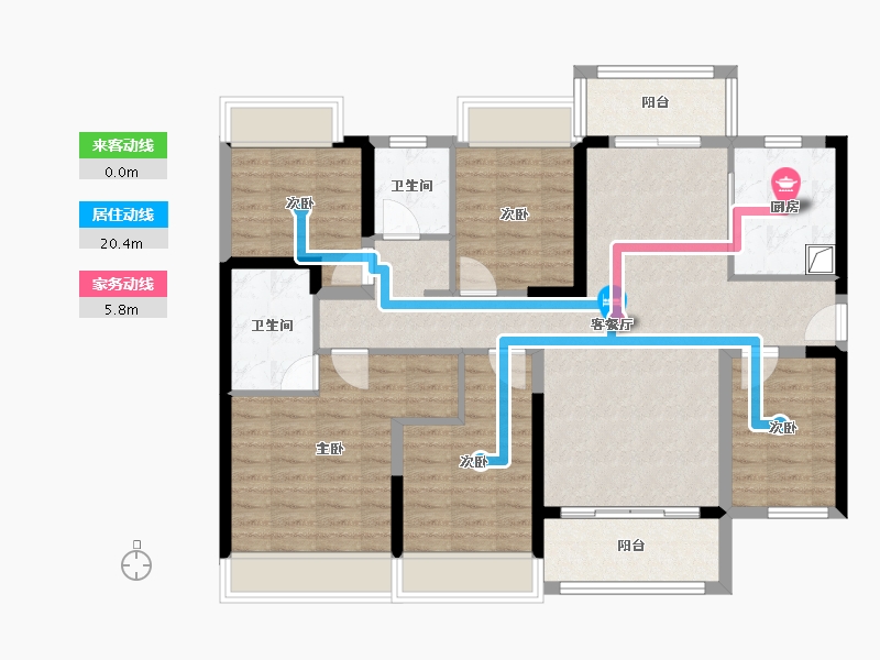 广东省-汕头市-汕头保利天汇-112.33-户型库-动静线