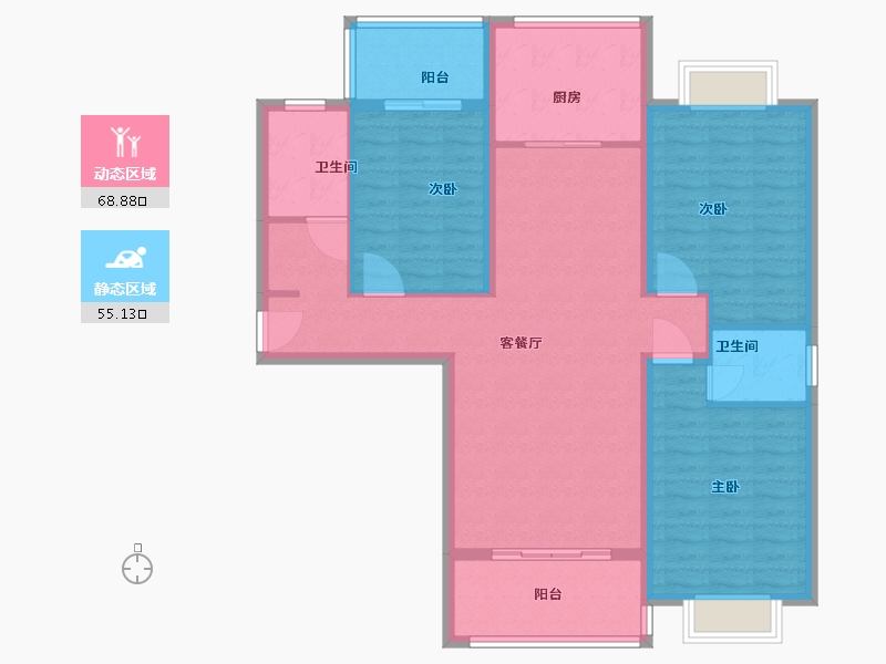 河南省-信阳市-新时代广场-112.00-户型库-动静分区