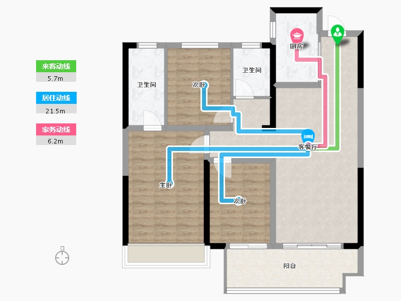 河南省-商丘市-正商书香华府-92.80-户型库-动静线