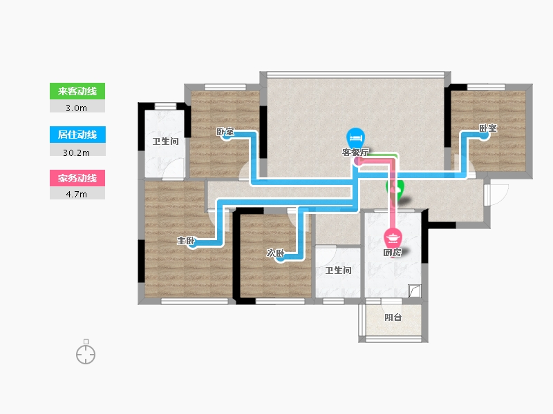 四川省-成都市-国投新希望锦和府-93.38-户型库-动静线