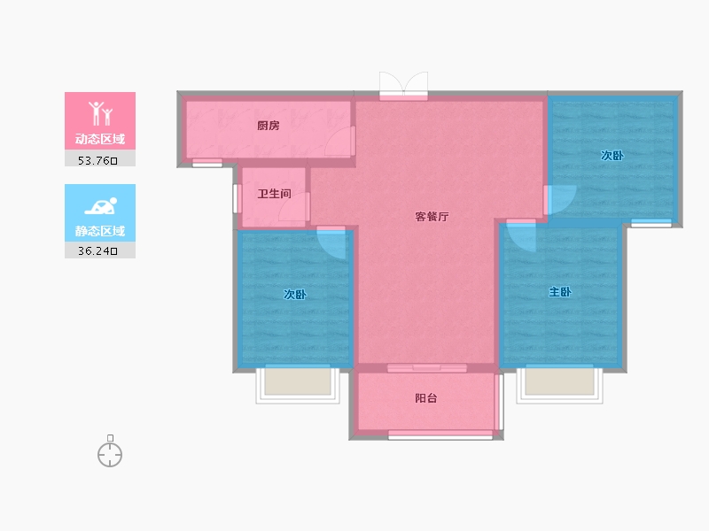 山西省-运城市-盛邦城-91.23-户型库-动静分区