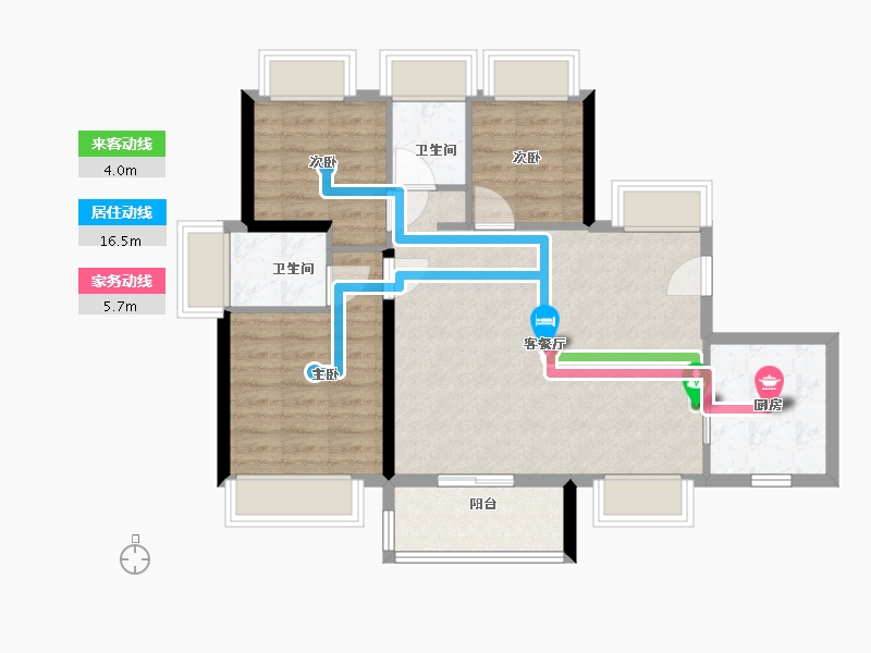 广东省-深圳市-创城云璞-77.33-户型库-动静线