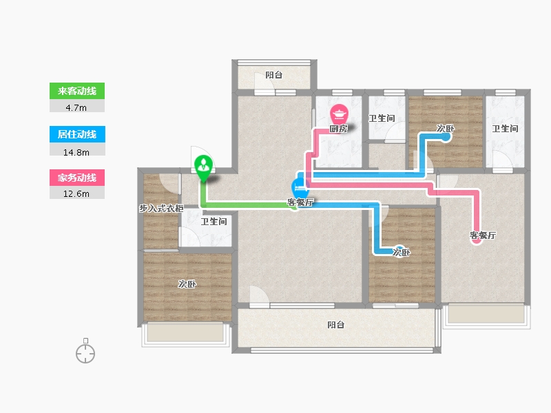 山东省-滨州市-富海观岳-136.00-户型库-动静线