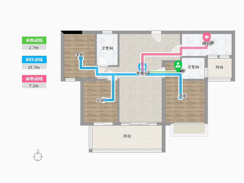 广东省-韶关市-金科集美江山-88.80-户型库-动静线