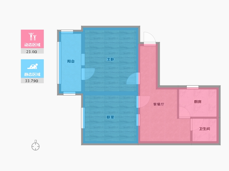 北京-北京市-万明园小区-48.80-户型库-动静分区