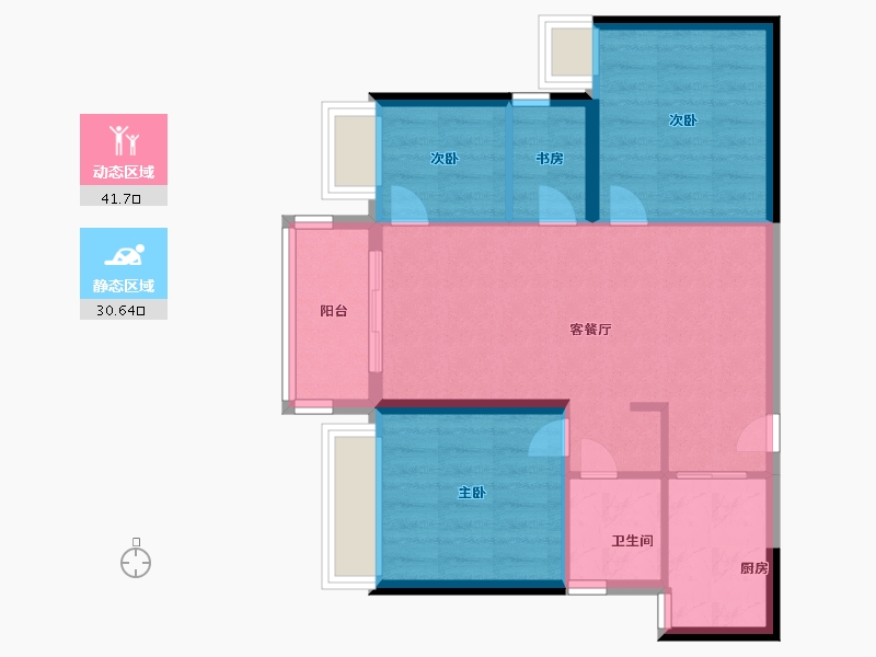 广东省-深圳市-城建云宸汇-64.71-户型库-动静分区