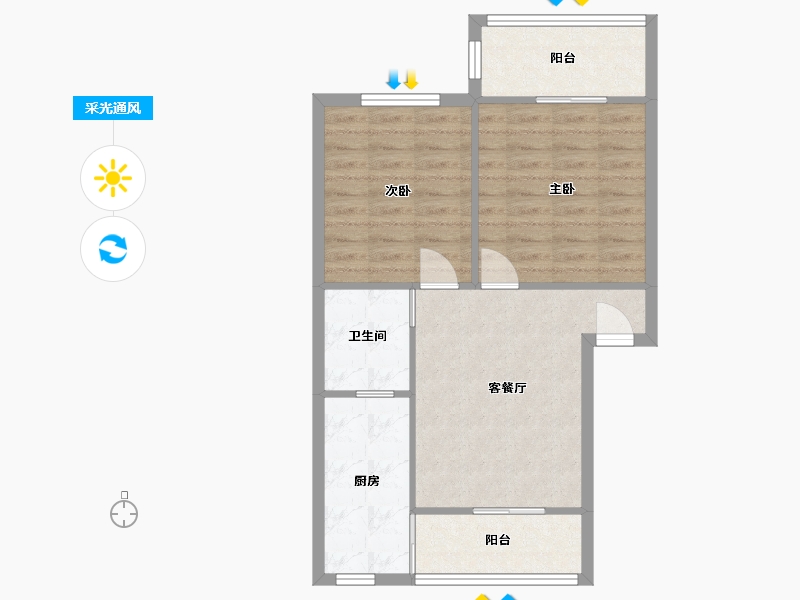 四川省-成都市-双建路60号-62.13-户型库-采光通风