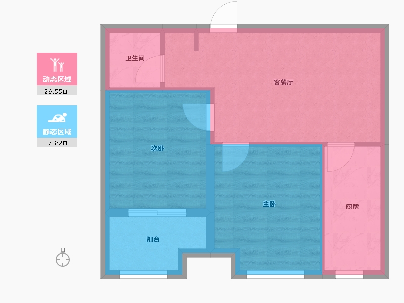 河北省-衡水市-金苑御京府-56.00-户型库-动静分区