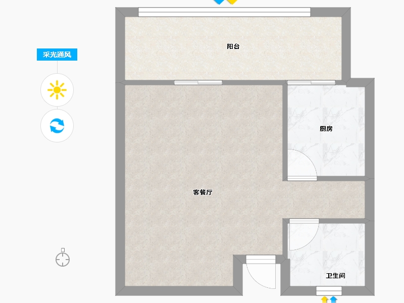 河南省-信阳市-新时代广场-43.38-户型库-采光通风