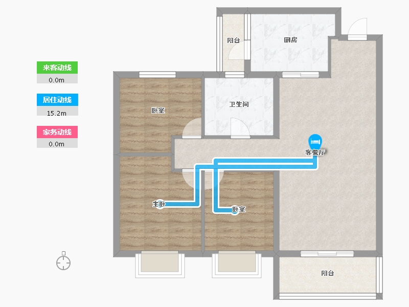 山东省-济南市-济南悦珑台-88.81-户型库-动静线