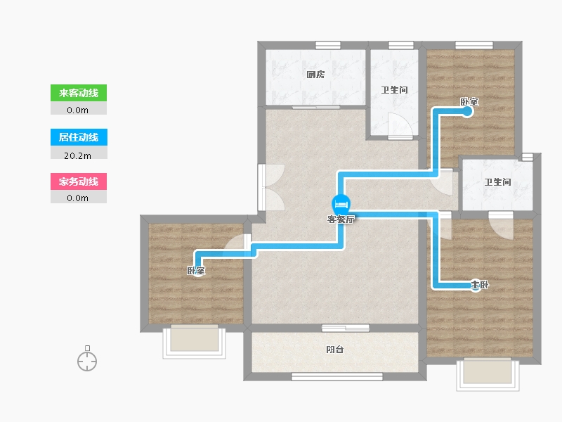 河南省-安阳市-嘉州美景-112.72-户型库-动静线