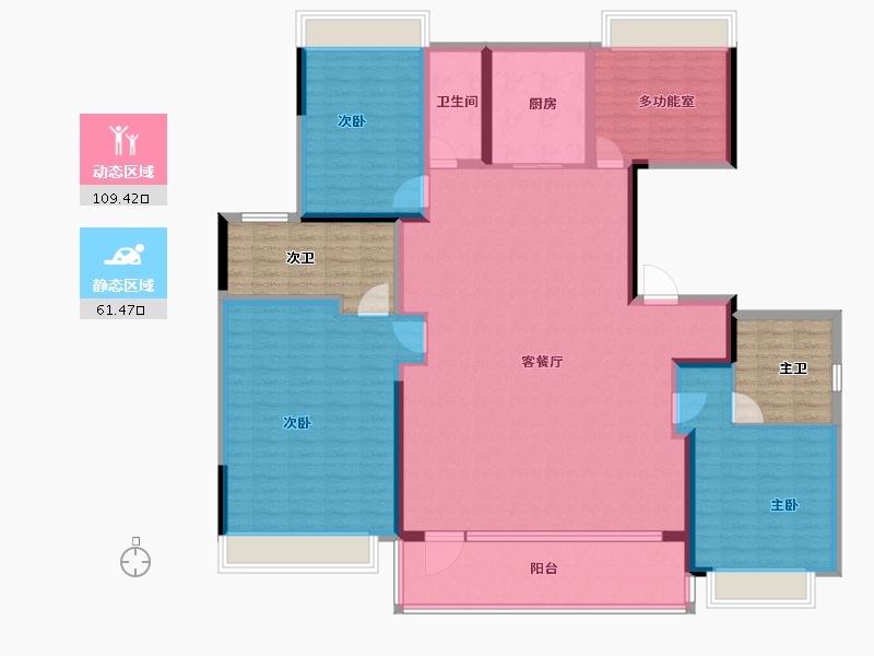 江苏省-南京市-大成汇文府-171.99-户型库-动静分区