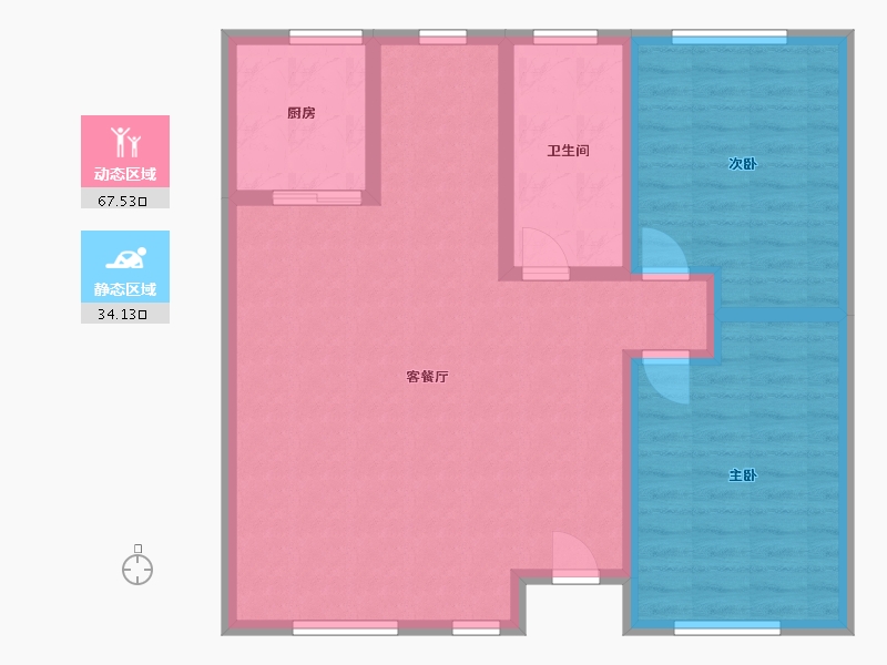 河南省-许昌市-张堂村-168.00-户型库-动静分区