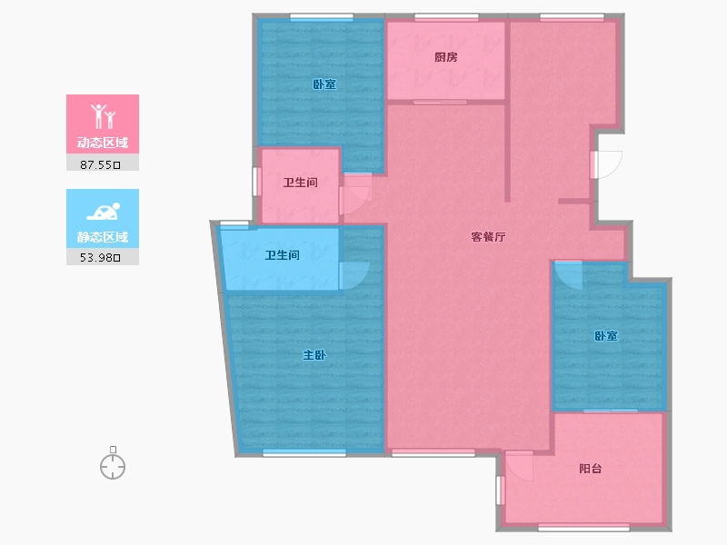 江西省-赣州市-锦绣新天地(工业三路)-136.00-户型库-动静分区