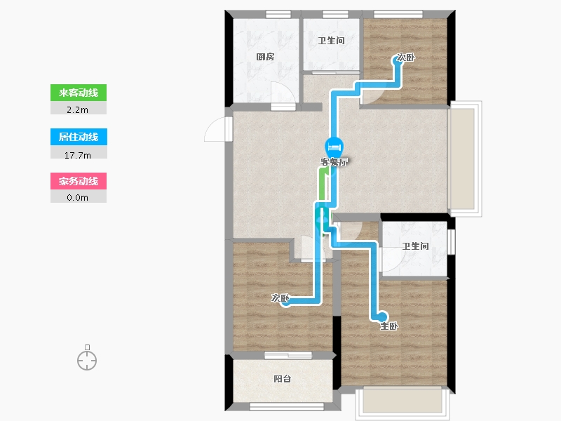 浙江省-嘉兴市-春天学府-74.22-户型库-动静线