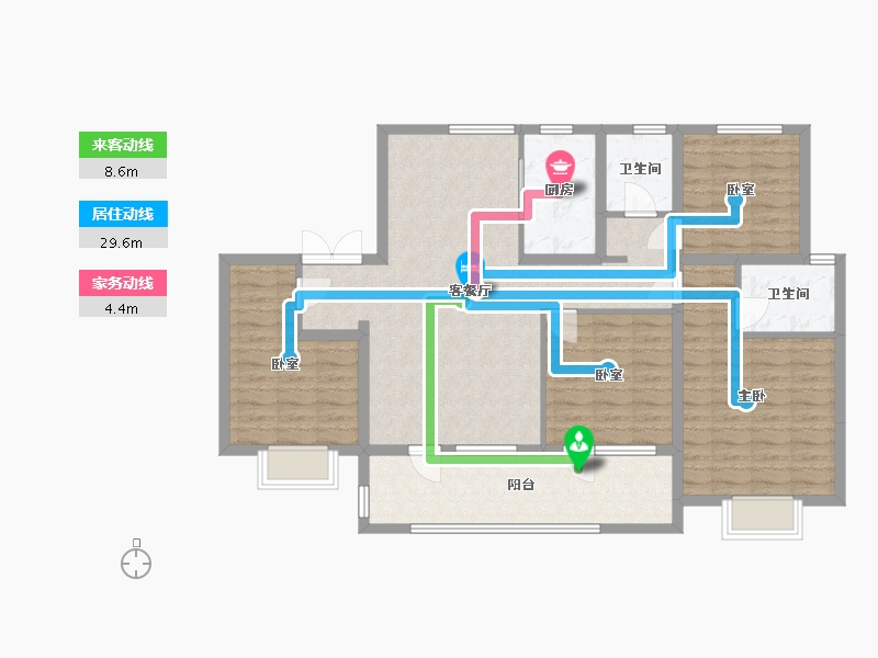 山东省-聊城市-财信·雲境-111.69-户型库-动静线