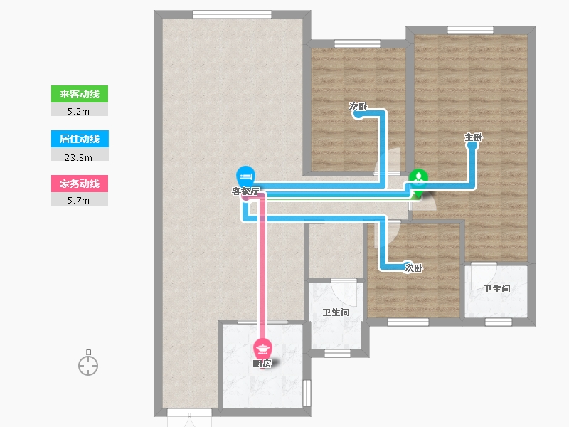 河南省-安阳市-嘉洲上悦-109.47-户型库-动静线