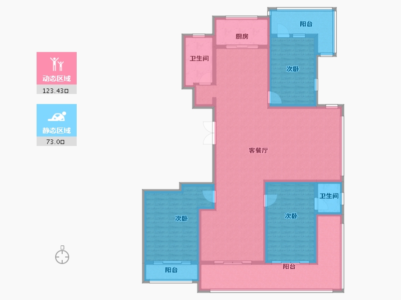 山东省-临沂市-北城花园-178.00-户型库-动静分区