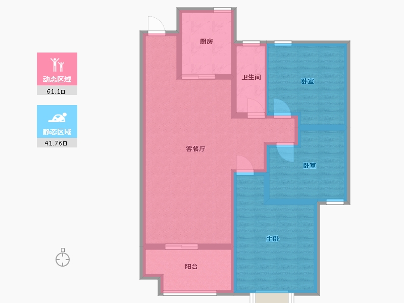 山东省-济宁市-天下景城-91.20-户型库-动静分区