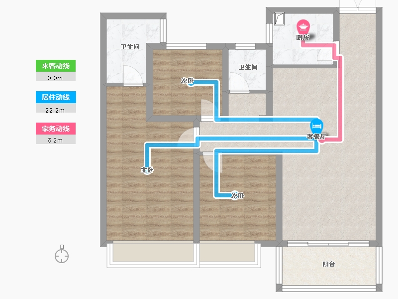 河南省-驻马店市-深宇百盛园-91.20-户型库-动静线