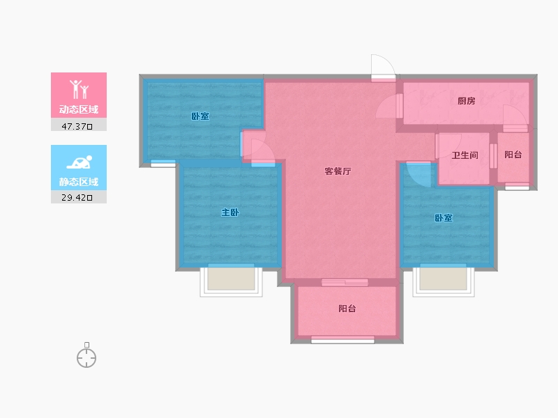 四川省-广元市-上城-86.00-户型库-动静分区