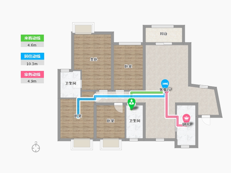 广东省-东莞市-嘉华星际湾-128.00-户型库-动静线